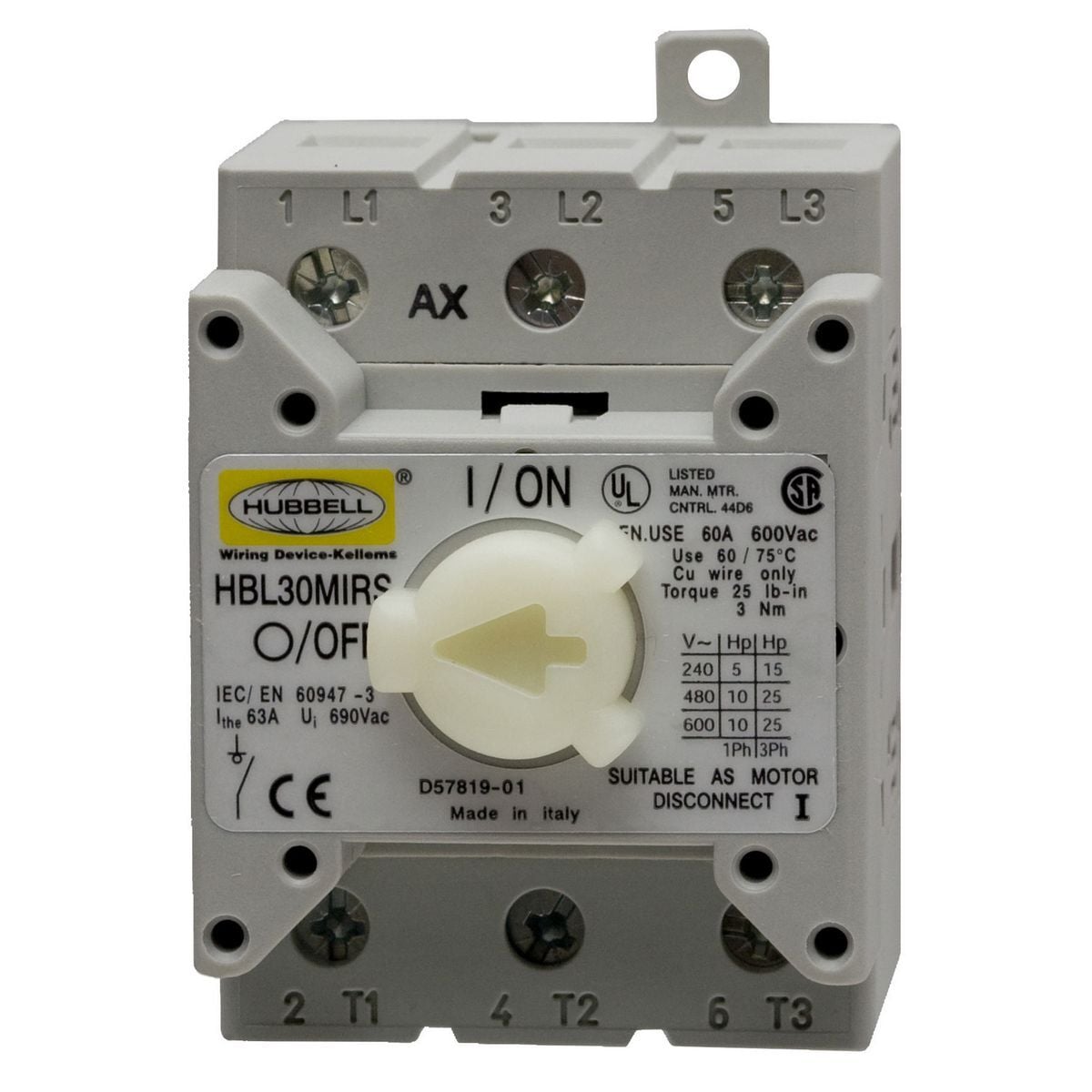 Mechanical Interlock Motor Disconnects Replacement Switch 30A