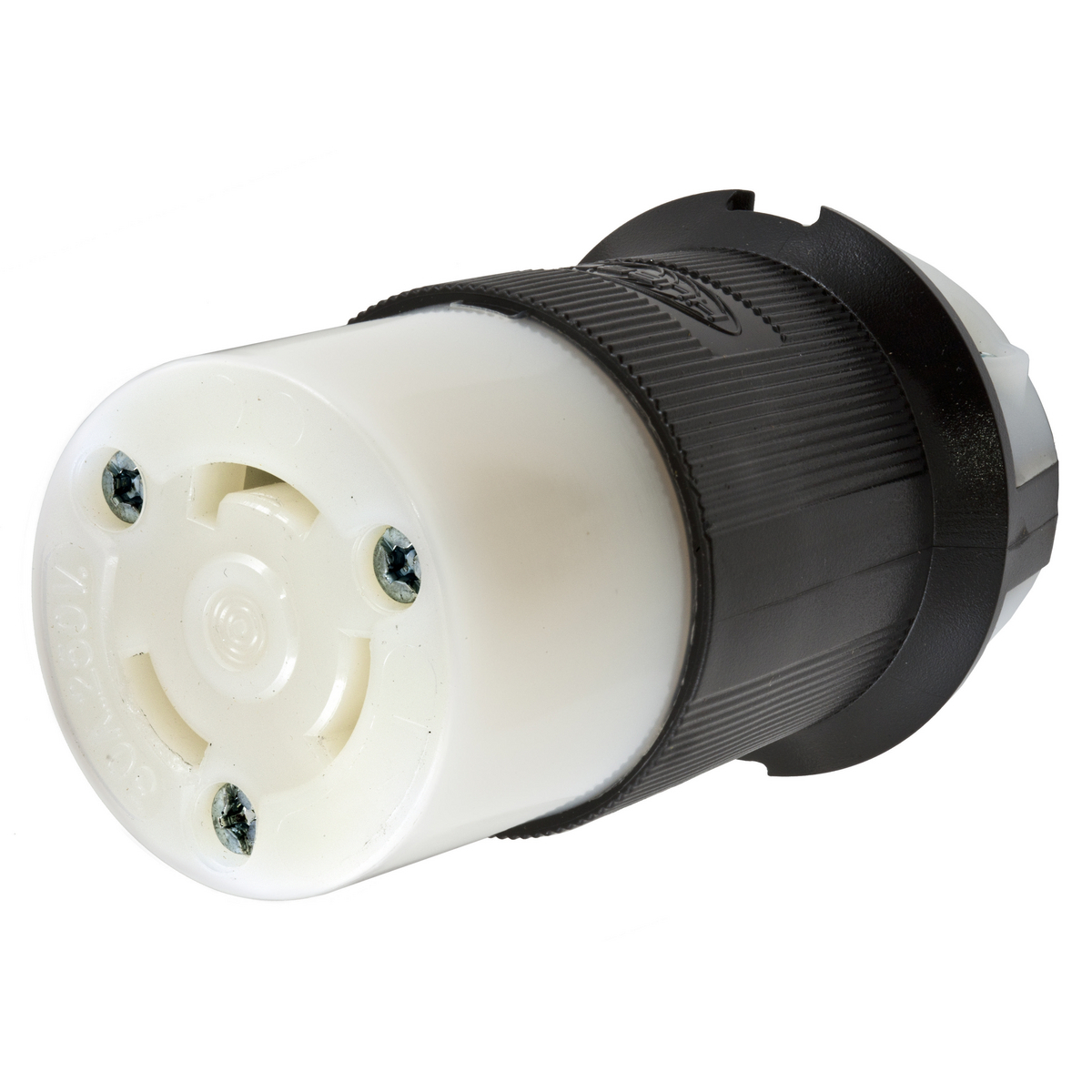 Twist-Lock Industrial Female Connector Body, 30A 250V AC, 2-Pole 3-Wire Grounding, Non-NEMA, Screw Terminal