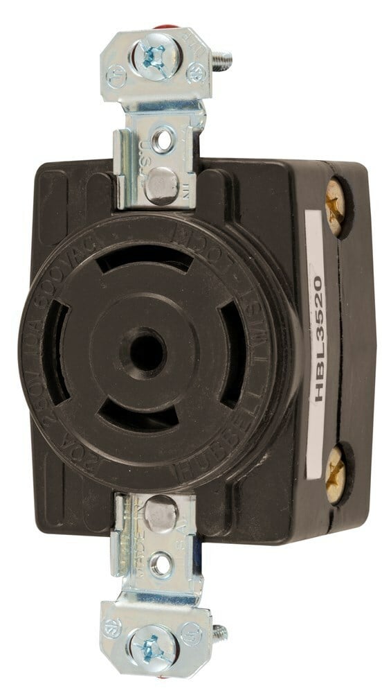 LKG RECP, 20A 250V/10A 600V, 4P5W
