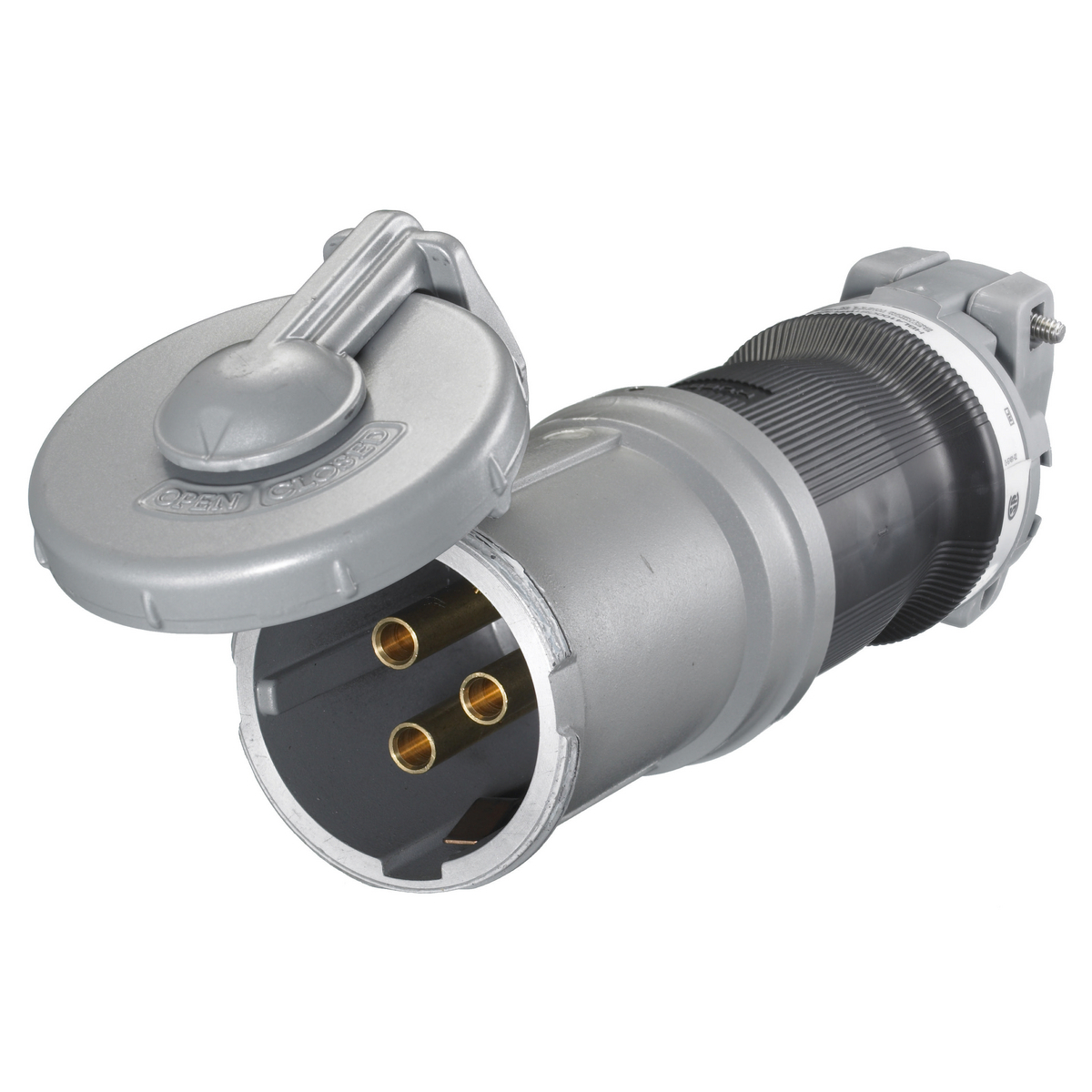 Heavy Duty Insulgrip Pin and Sleeve Devices, Industrial Grade Female Connector Body, 100A 600V AC, 3-Pole 4-Wire Grounding Style 1,Terminal Screws