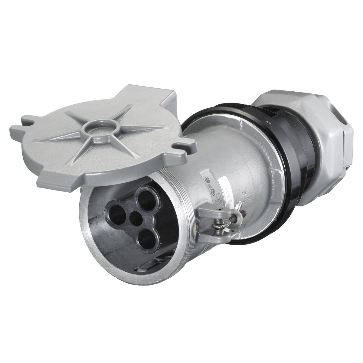 Heavy Duty Insulgrip Pin and Sleeve Devices, Industrial Grade Female Connector Body, 200A 600V AC, 3-Pole 4-Wire Grounding Style 1,Terminal Screws