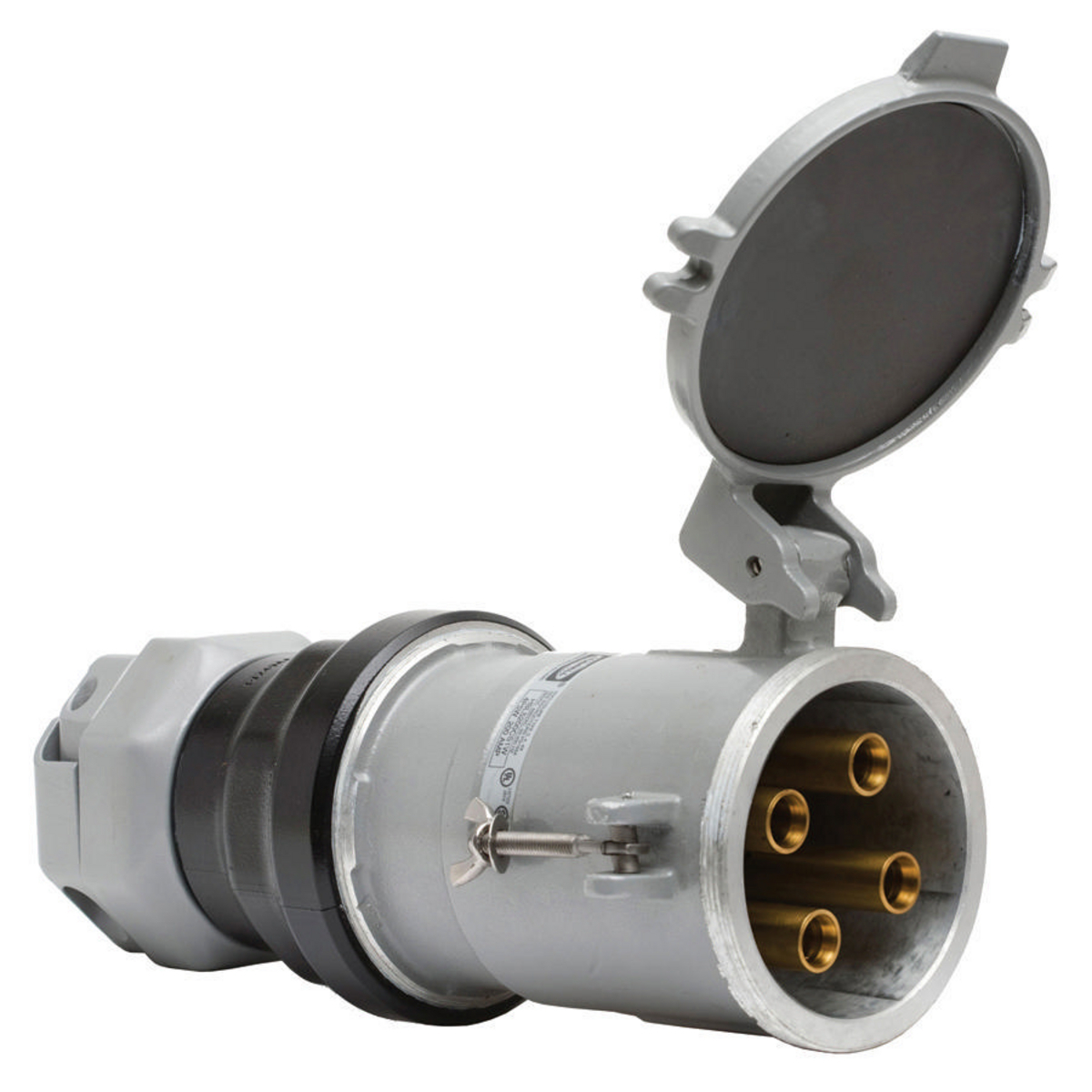Heavy Duty Insulgrip Pin and Sleeve Devices, Industrial Grade Female Connector Body, 200A 600V AC, 3-Pole 4-Wire Grounding Style 2,Terminal Screws