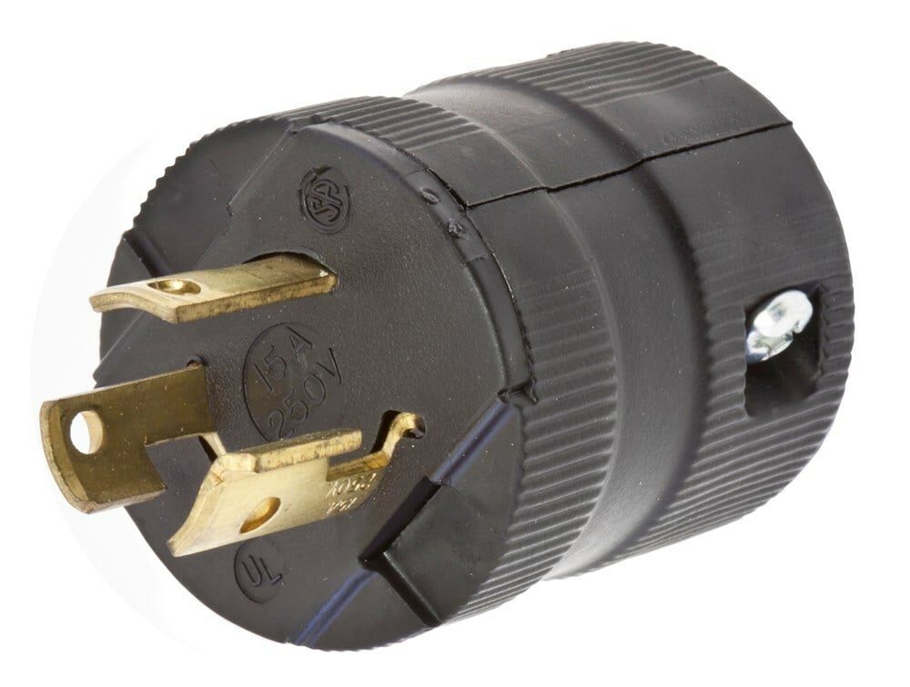LKG VAL PLUG, 15A 250V, L6-15P, BK