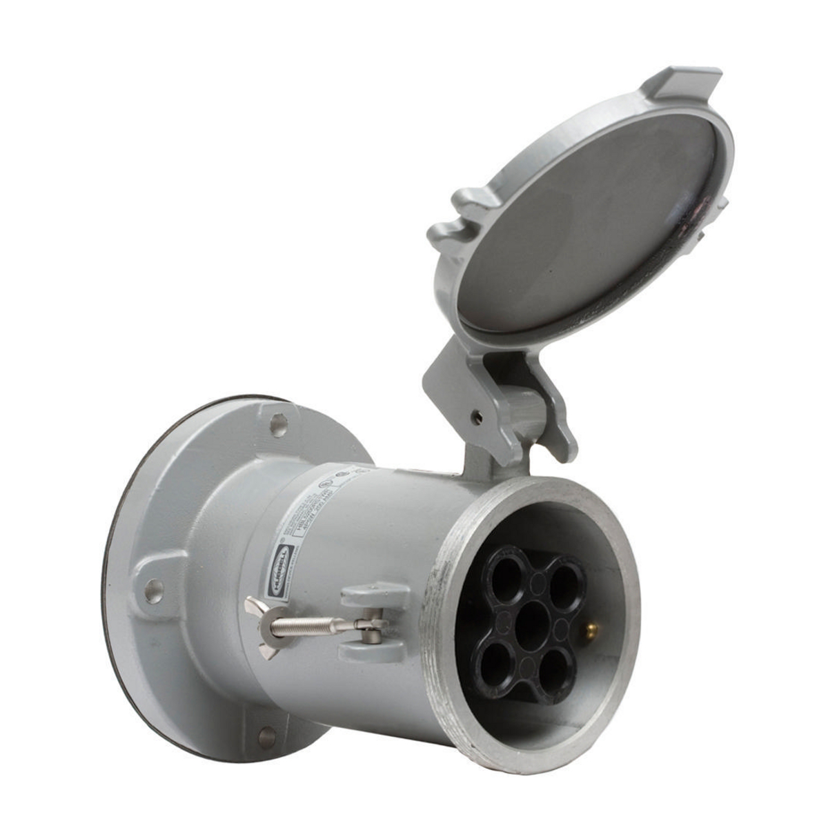 Heavy Duty Insulgrip Pin and Sleeve Devices, Industrial Grade Female Receptacle, 100A 600V AC, 3-Pole 4-Wire Grounding Style 1,Terminal Screws