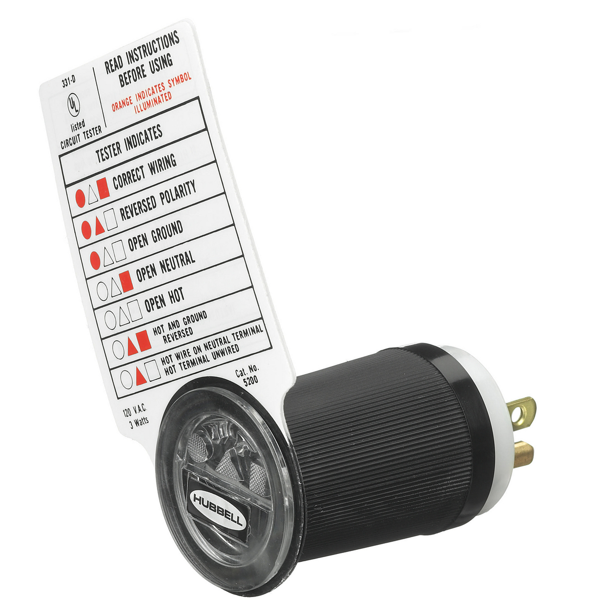 Wallplates and Boxes, Device Accessories, 125V, Receptacle Polarity Checker, Plug-In