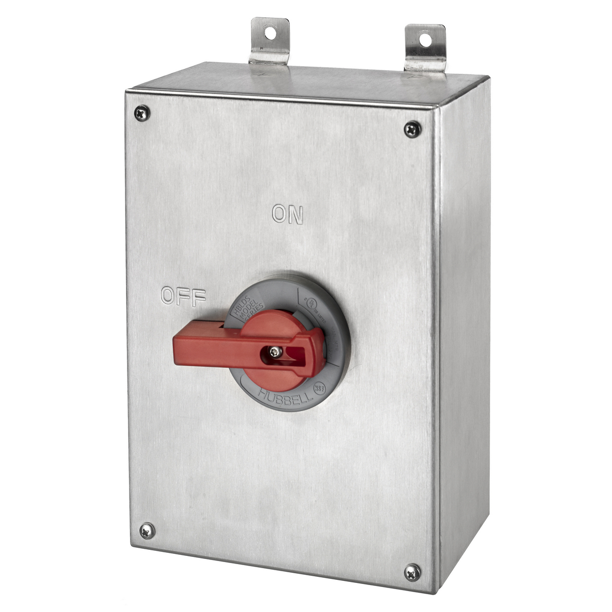 Switches and Motor Controls, Industrial Grade, Disconnect Switches, Unfused Switch, Three Pole, 100A 600V AC, Screw Terminals, Stainless Steel, NEMA 4X Enclosure