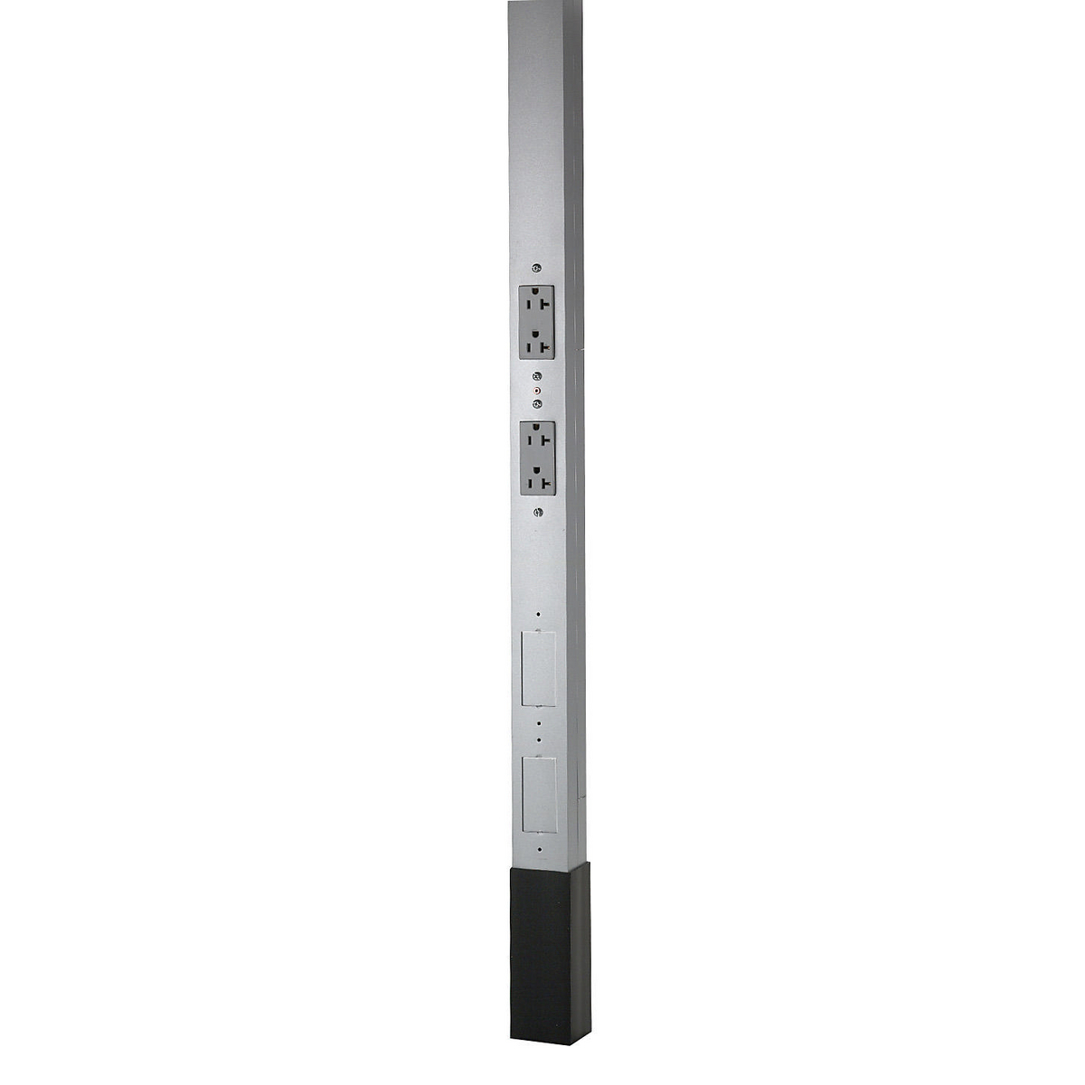 Aluminum Service Poles, 12'2", 2) Duplex, Gray