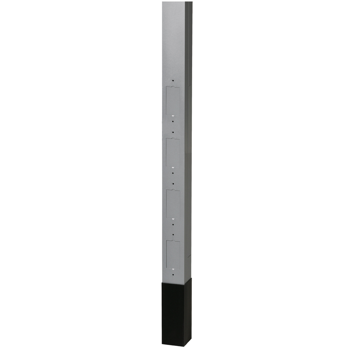 Aluminum Service Poles, 10'2", Blank with Divider, Gray