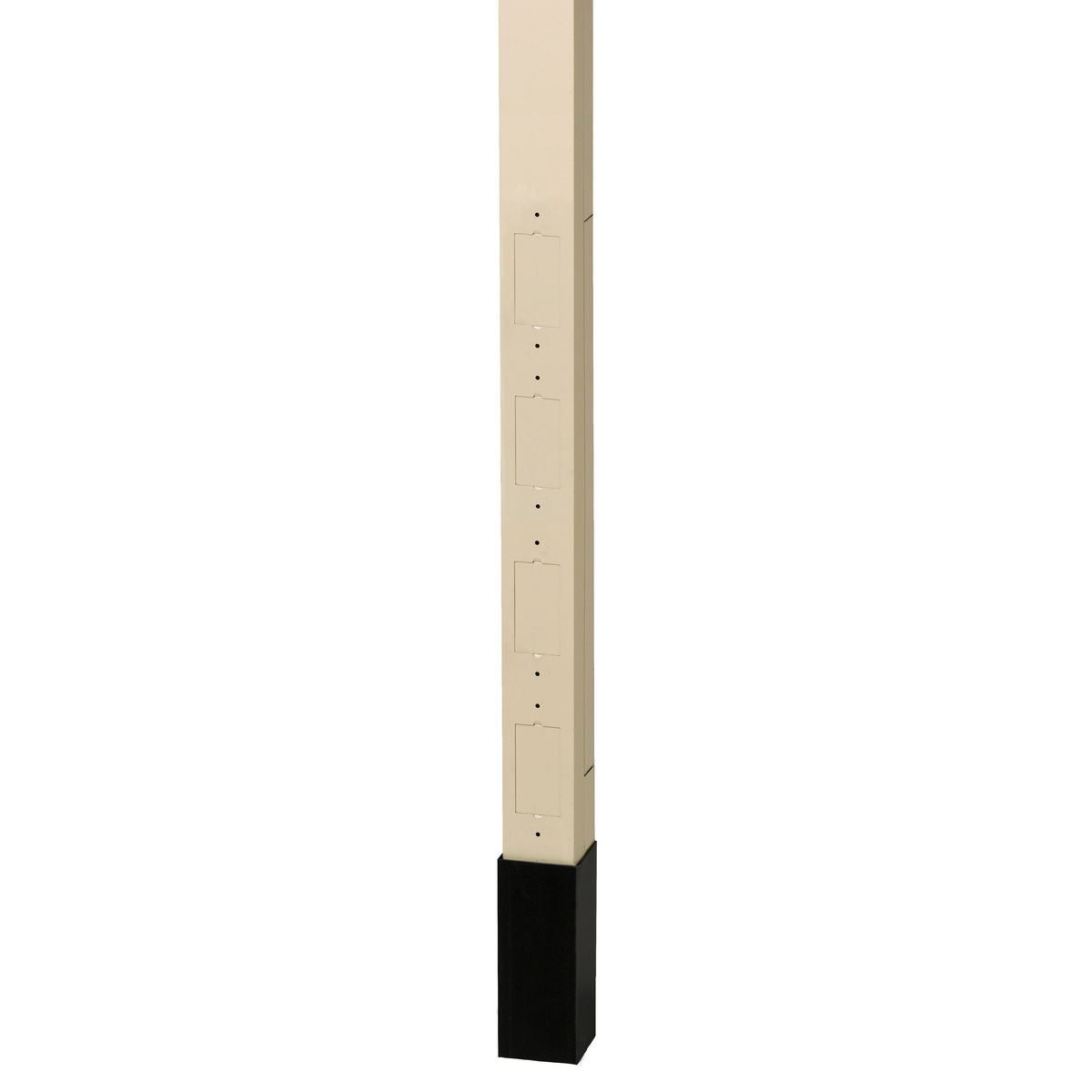 Aluminum Service Poles, 10'2", Blank with Divider, Ivory