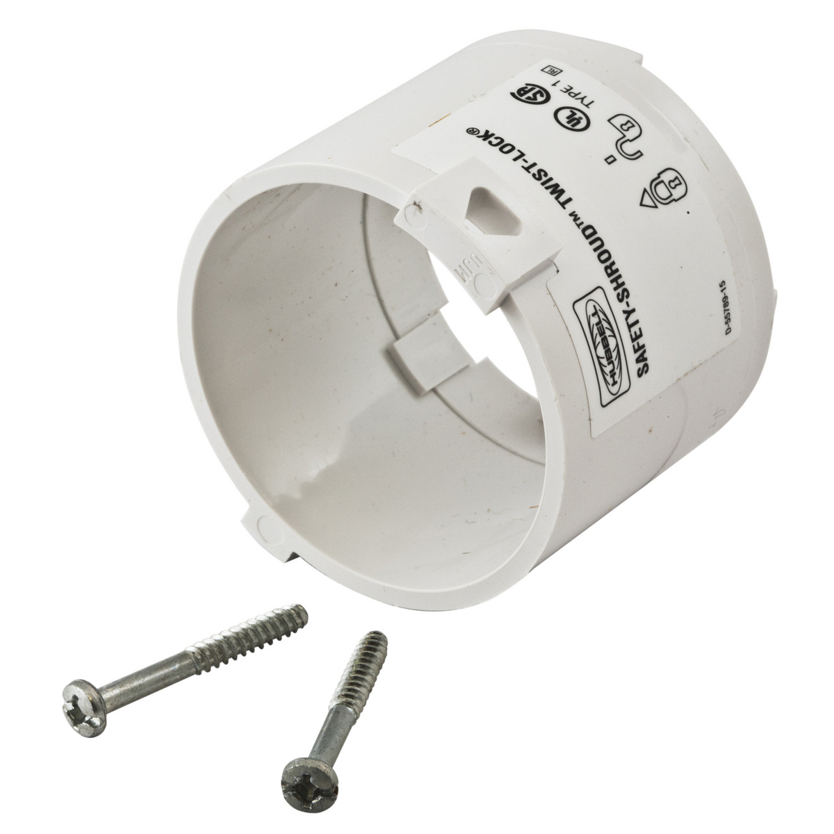 Locking Devices, Twist-Lock, Safety-Shroud, Shroud Kit for Plugs, 4 and 5-Wire, White