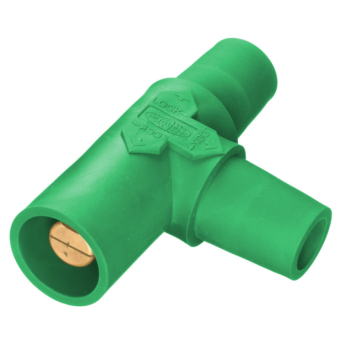 Heavy Duty Single Pole Industrial Grade, Female-Female-Male, Tapping "Tee", 300/400A 600V AC/DC, Single Conductor, Pre-Wired