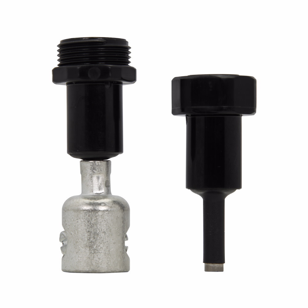 Eaton Bussmann series HEB inline fuse holder, 600V, 30A, Loadside: Copper crimp #8-16; (2) #12-16, Lineside: Copper setscrew #2-12, Single-pole