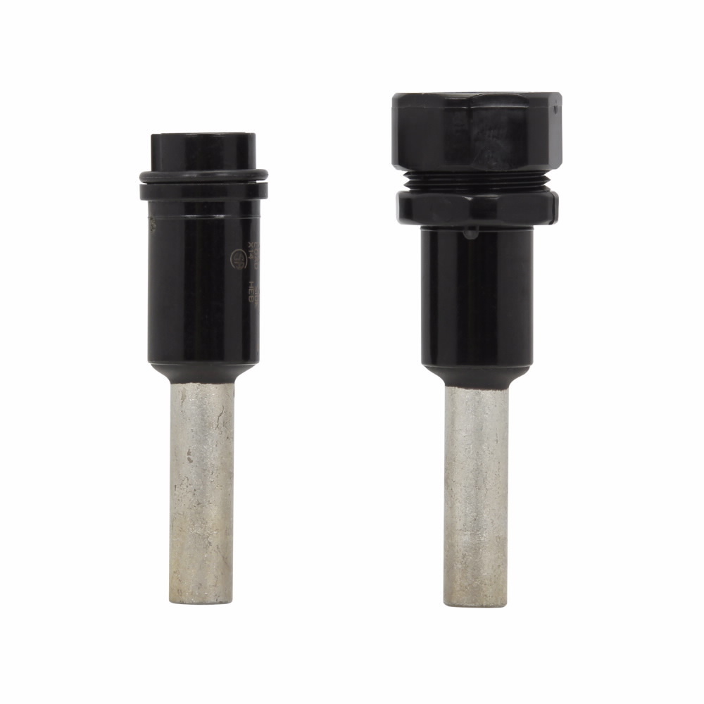 Eaton Bussmann series HEB inline fuse holder, 600V, 30A, Loadside: Copper crimp #4 str; (2) #8, Lineside: Copper crimp #4 str; (2) #8, Single-pole
