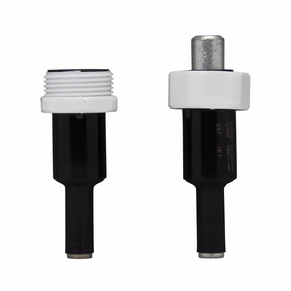 Eaton Bussmann series HET inline - neutral fuse holder, Loadside: Copper crimp (1) #12-8/(2) #12, Lineside: Copper crimp (1) #12-8/(2) #12, Single-pole