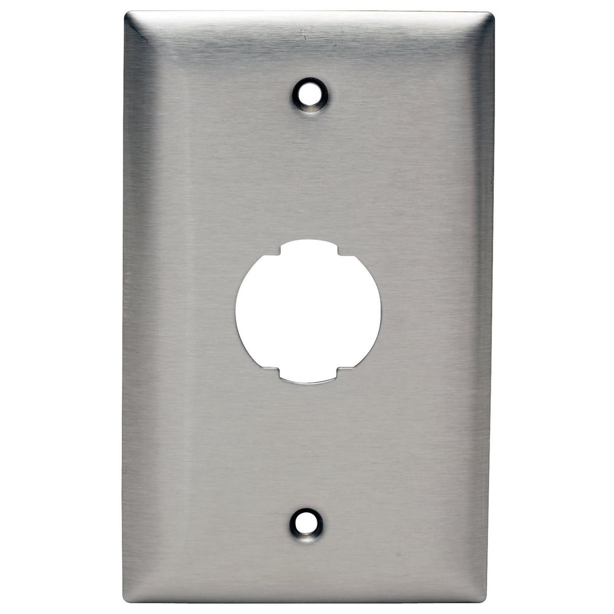 HI-IMPACT Plate, Stainless Steel, 1- Port, 1-Gang