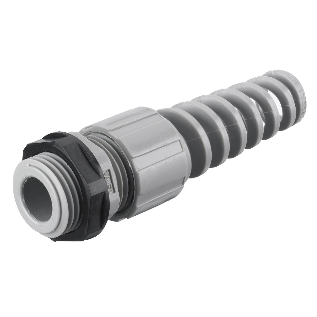 Kellems Wire Management, Cord Connectors, Junior with Spiral, .28"-.34", 3/8", Gray