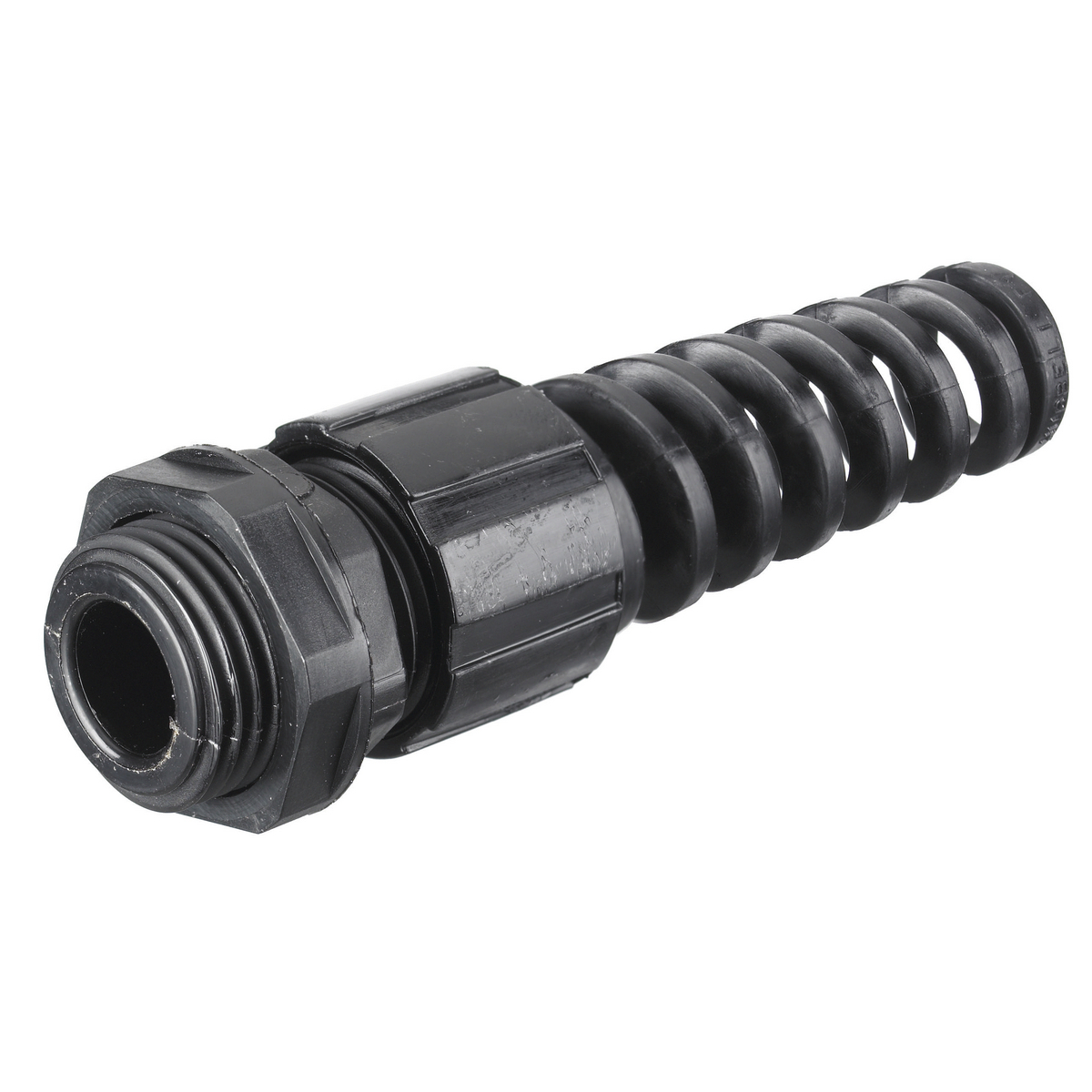 Kellems Wire Management, Cord Connectors, Junior with Spiral, .31"-.38", 1/2", Black