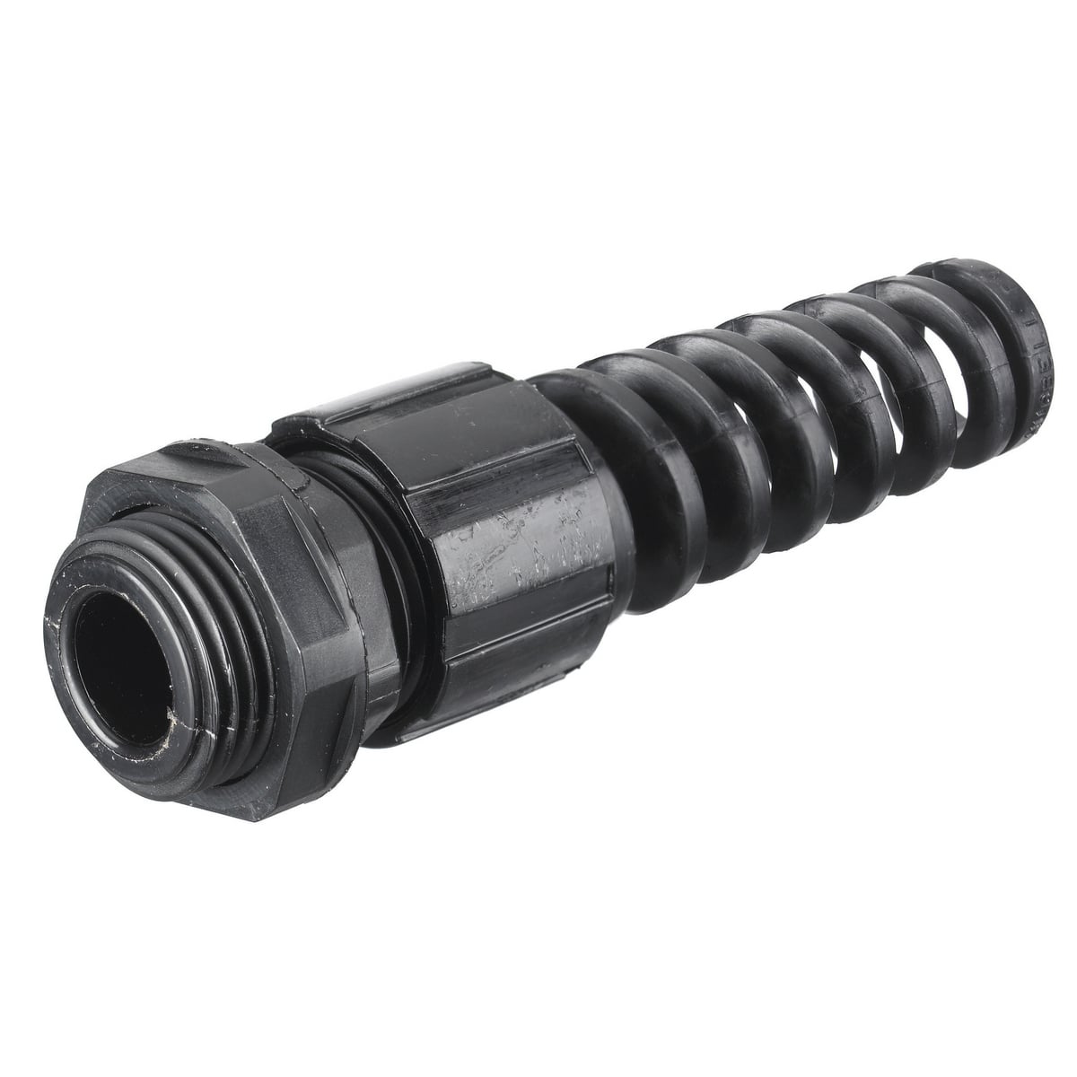 Kellems Wire Management, Cord Connectors, Junior with Spiral, .45"-.71", 3/4", Black