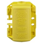 Twist-Lock Devices, Accessories, PLUGOUT Lockout device for 15A and 20A straight blade plugs, Yellow