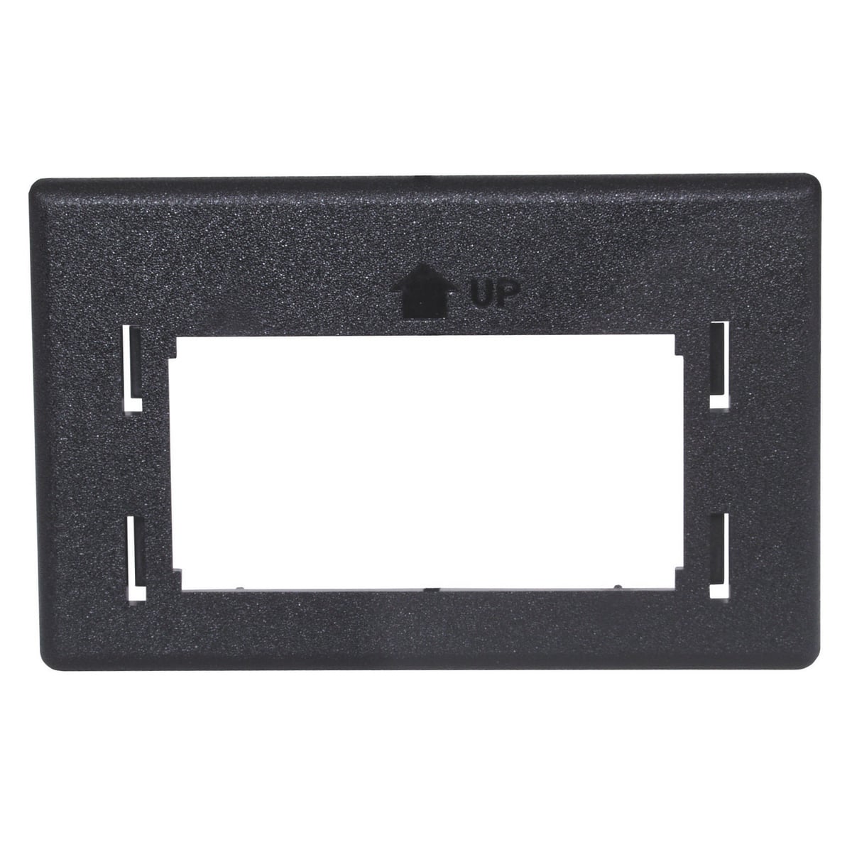 Phone/Data/Multimedia Hardware, Furniture Plate, Reducing Adapter, Herman Miller, Black, 2.982" x 1.882"
