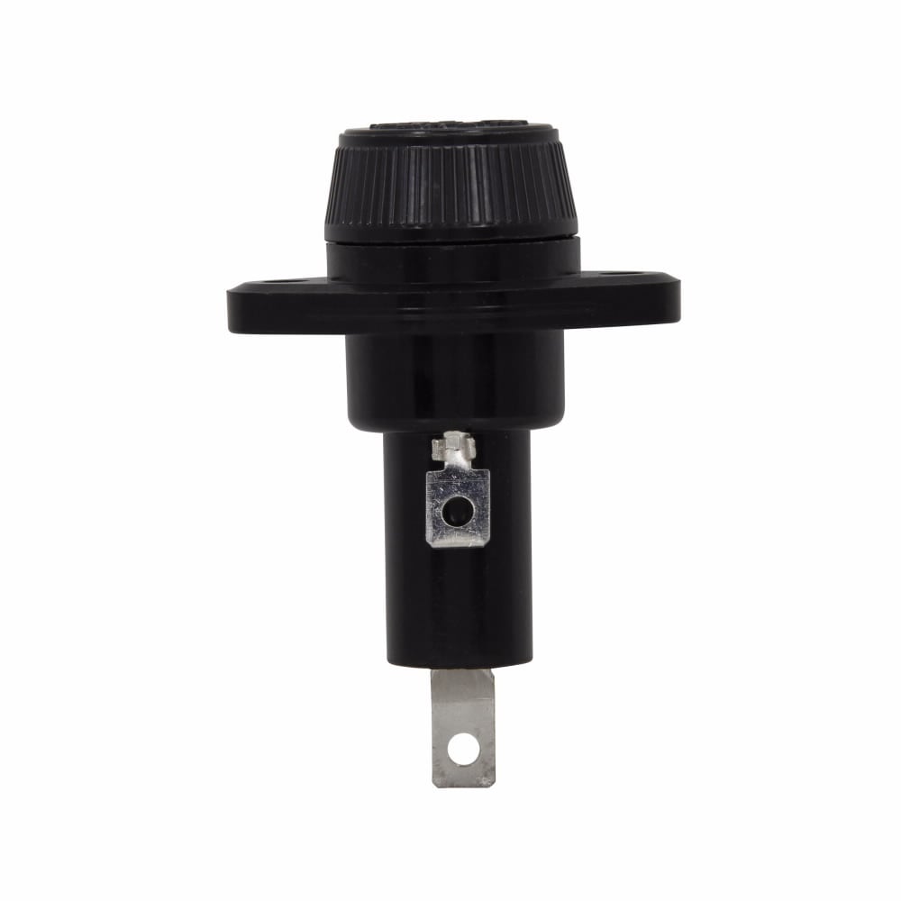 Eaton Bussmann series HPF panel mount fuse holder, Panel mount fuse holders, Branch Circuit Protection, 30 A, 1/2 inch quick connect terminal, Panel, 600 V