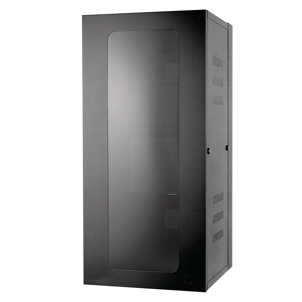 Cabinet Components, QUADCAB 48" H x 36" D, Window Door, Black