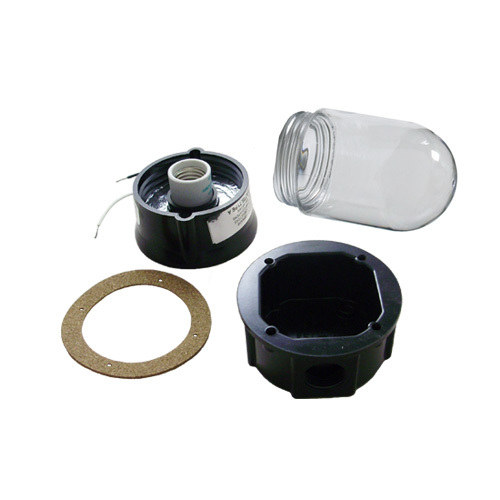 EPCO, Ceiling Mount Light Fixture, Damp Location, Wattage: 60 WTT, Lamp Type: Incandescent,Compact Fluorescent,LED, Number Of Lamps: 1, Material: Phenolic (Junction Box),Polycarbonate (Globe), Mounting: Ceiling Mount, Height: 9.125 IN, Compatibility: 60 WTT A19 Incandescent,Compact Fluorescent,LED, Knockout Size: 1/2,3/4 IN, Includes: Cork Mounting Gasket,Corrosion Protected Screws,Rubber Washer