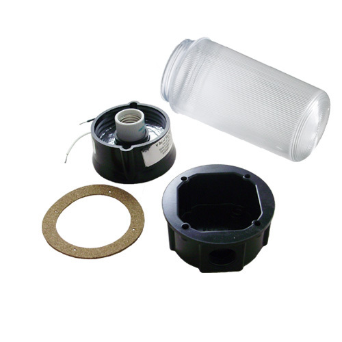 EPCO, Ceiling Mount Light Fixture, Damp Location, Wattage: 60 WTT, Lamp Type: Incandescent,Compact Fluorescent,LED, Number Of Lamps: 1, Material: Phenolic (Junction Box),Acrylic (Globe), Mounting: Ceiling Mount, Height: 11.375 IN, Compatibility: 60 WTT A19 Incandescent,Compact Fluorescent,LED, Knockout Size: 1/2,3/4 IN, Includes: Cork Mounting Gasket,Corrosion Protected Screws,Rubber Washer