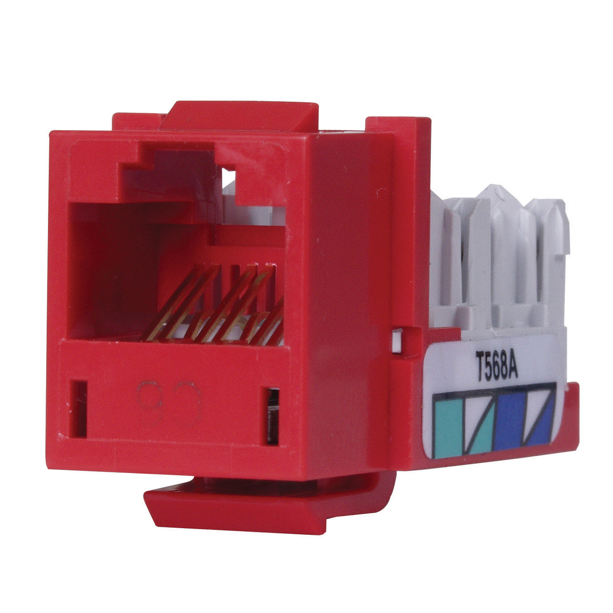 Telephone/Data, Jack, XCELERATOR, Cat 6, Red, 25 Pack