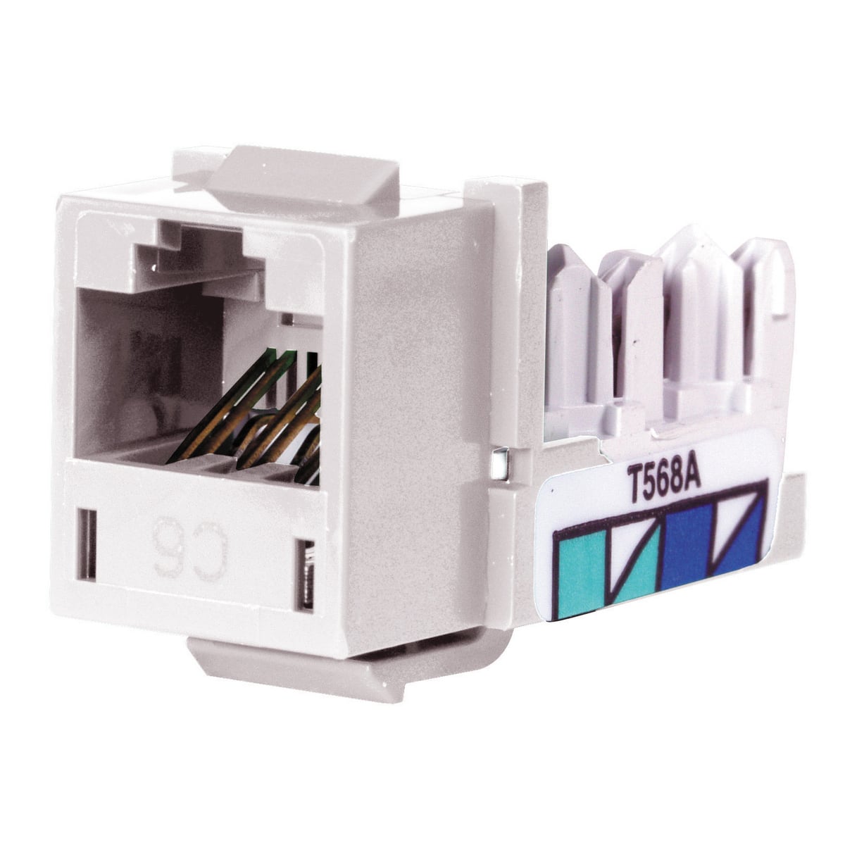 Telephone/Data, Jack, XCELERATOR, Cat 6, White