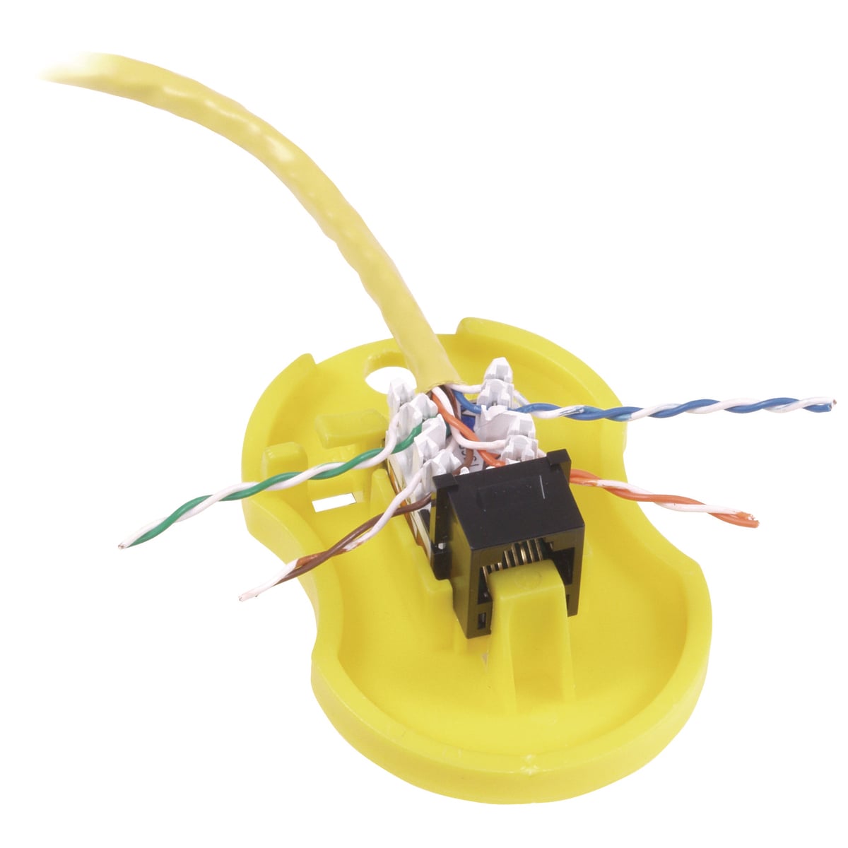 XCELERATOR? jack termination aid provides a stable platform that allows installers to perform high quality terminations safely. The termination aid accommodates all XCELERATOR? and netSELECT? punch down style jacks.