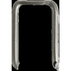 Non-Insulated Cable Staples, Fits 2 Conductor #12 and #14 Non-Metallic Sheathed Cable and other cable, L  x W:  1 x 1/2"