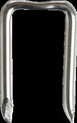 Non-Insulated Heavy Duty Cable Staples, Fits 2 Conductor #12 and #14 Non-Metallic Sheathed Cable and other cable, L  x W:  1 x 1/2"