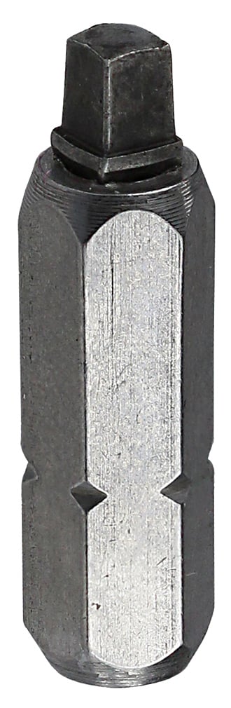 Insert Bit, #2 tip size, Square tip type, 1 in. overall length, Hex shank shape, #8-10 screw size