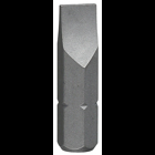 Insert Bit, #2 tip size, Slotted tip type, 1 in. overall length, Hex shank shape, #8-10 screw size