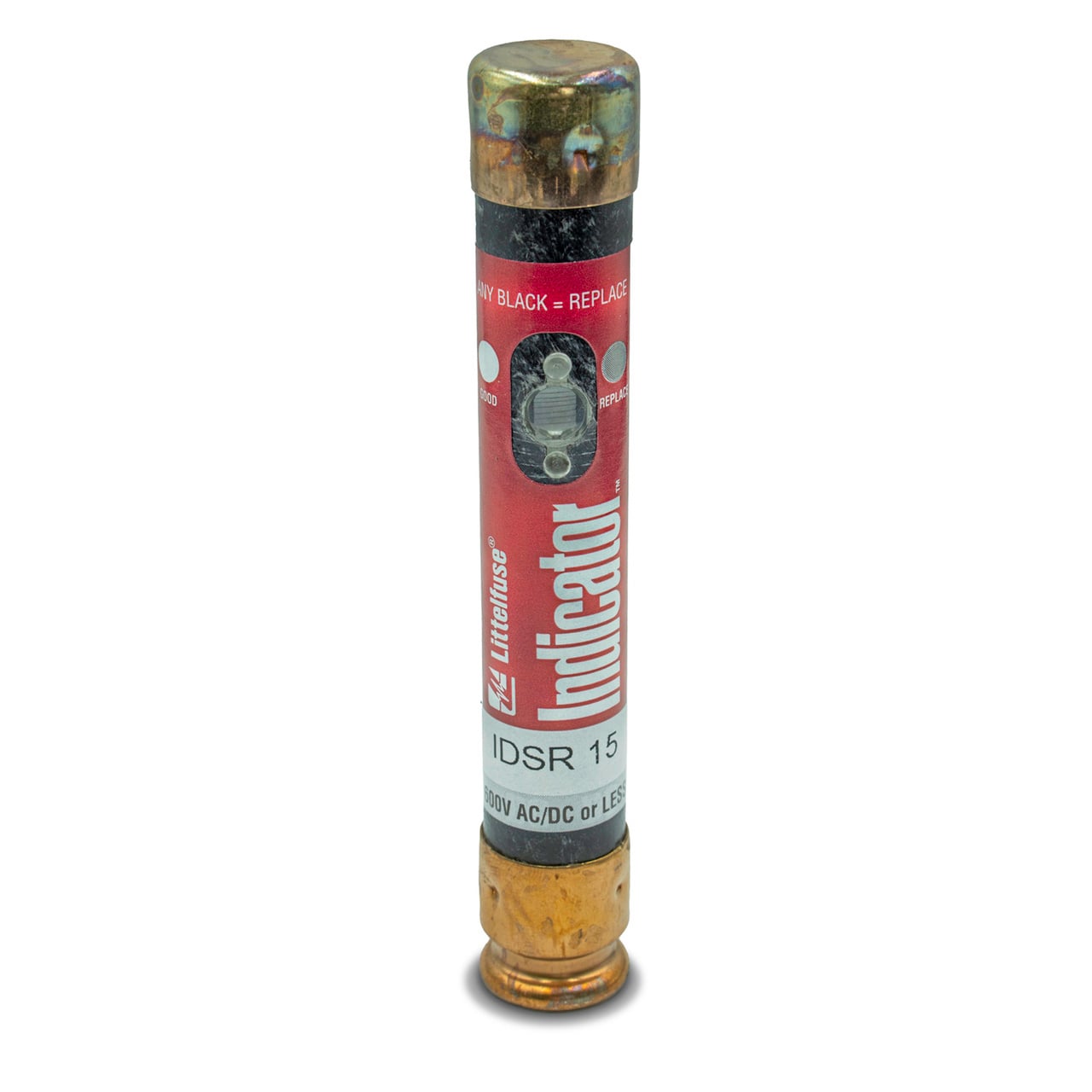 The Littelfuse IDSR Indicator fuse is the first indicating power fuse ever. Its solid-state design provides state-of-the-art reliability; it will forever change the way you look at modern circuit protection. Money is wasted each time a circuit opens and halts production. Thousands of dollars can be lost with every minute spent testing to discover the cause. The Littelfuse IDSR Indicator fuse offers you a better way. Just a simple glance a the IDSR Indicators window tells which circuit is open. The circuit can be tested and any problem corrected without unnecessary delay. No time wasted finding the faulted circuit. No system damage. And no costly down time.