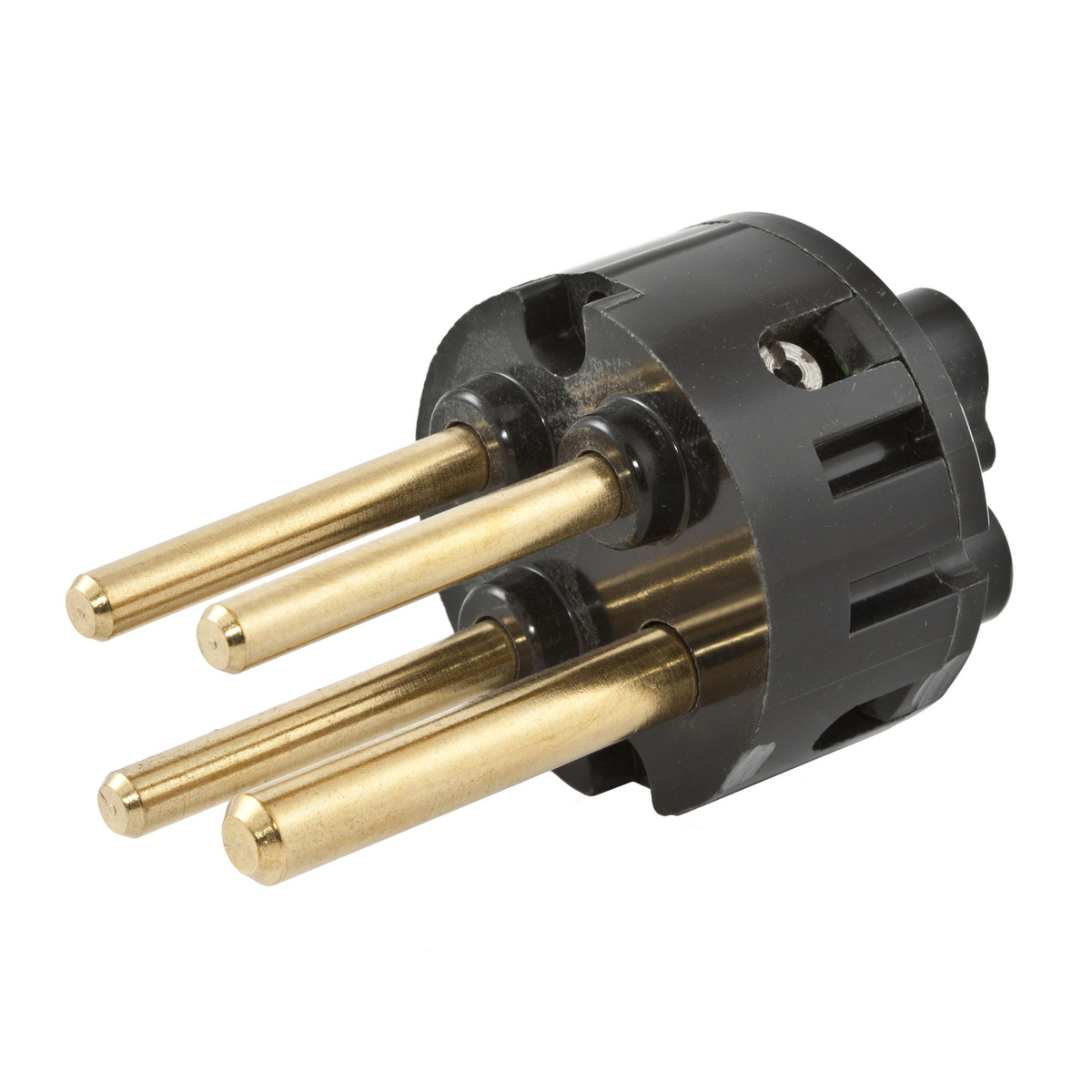 Heavy Duty Products, IEC Pin and Sleeve Devices, Industrial Grade, Male, Replacement Interior, For 30A 3-Wire, Furnished with Screws, Black Thermoset Polyester
