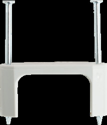 Insulated Service Entrance Staple, #4/0 Type Seu, 0.855 x 1.500", Gray