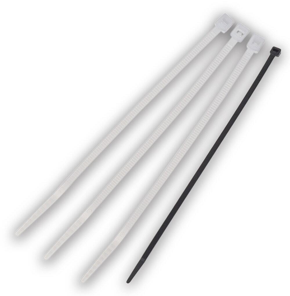IDEAL, Cable Tie, Powr-Tie, Light Heavy-Duty, Heavy-Duty & Extra Heavy-Duty, Width: 0.340 IN, Length: 25.300 IN, Thickness: 090 IN, Bundle Diameter: 3/16 To 7-3/16 IN, Material: Nylon, Color: UV Black, Tensile Strength: 175 LB