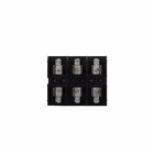 J600 Series Fuse Block, 0.5-30A, 600 Vac, 600 Vdc, Class J, Thermoplastic material, DIN rail mounting, Box lug connection, Three-pole, 200 kAIC RMS Sym. interrupt rating, #2-14 AWG (copper), #2-8 AWG (aluminum) wire size, J600 series