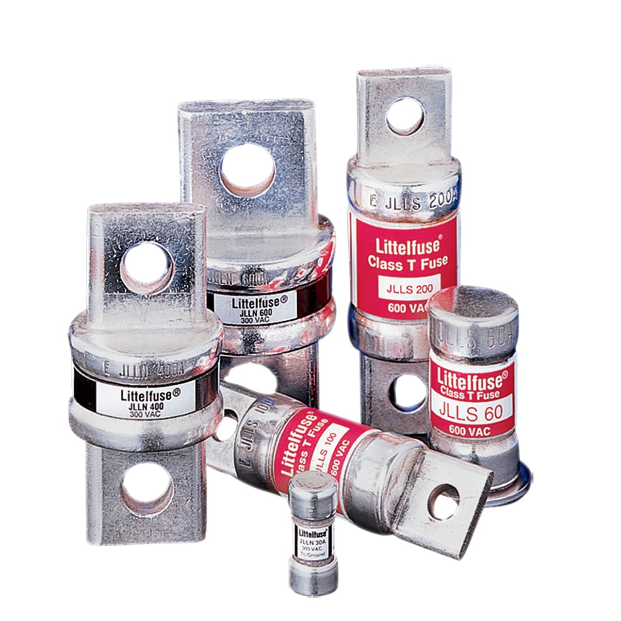 Space saving POWR-GARD Class T fuses are the most compact fuses available in ratings above 30 amperes  less than one-third the size of comparable Class R fuses. When rated in accordance with the NEC, Class T fuses provide fast-acting overload and short circuit protection for non-inductive circuits and equipment. Used in inductive circuits, the ampere rating of Class T fuses must be increased to prevent opening on inrush currents. In such instances, Class T fuses may provide only short circuit protection. For motor and general purpose circuits where space is not critical, we recommend POWR-PRO JTD_ID Indicator series, LLNRK/LLSRK series, or FLSR_ID Indicator series.