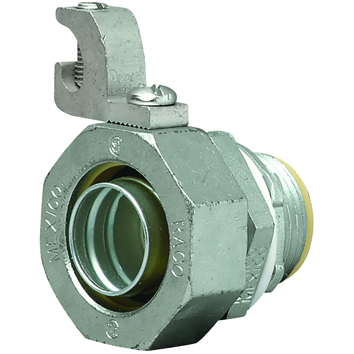1/2 IN Straight Liquidtight Connector Insulated Grounding Lug