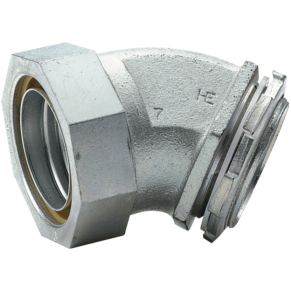 1/2" 45 Liquidtight Connector Non-Insulated