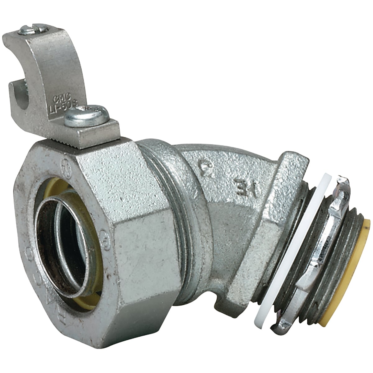 1/2" 45 Liquidtight Connector Insulated Grounding Lug
