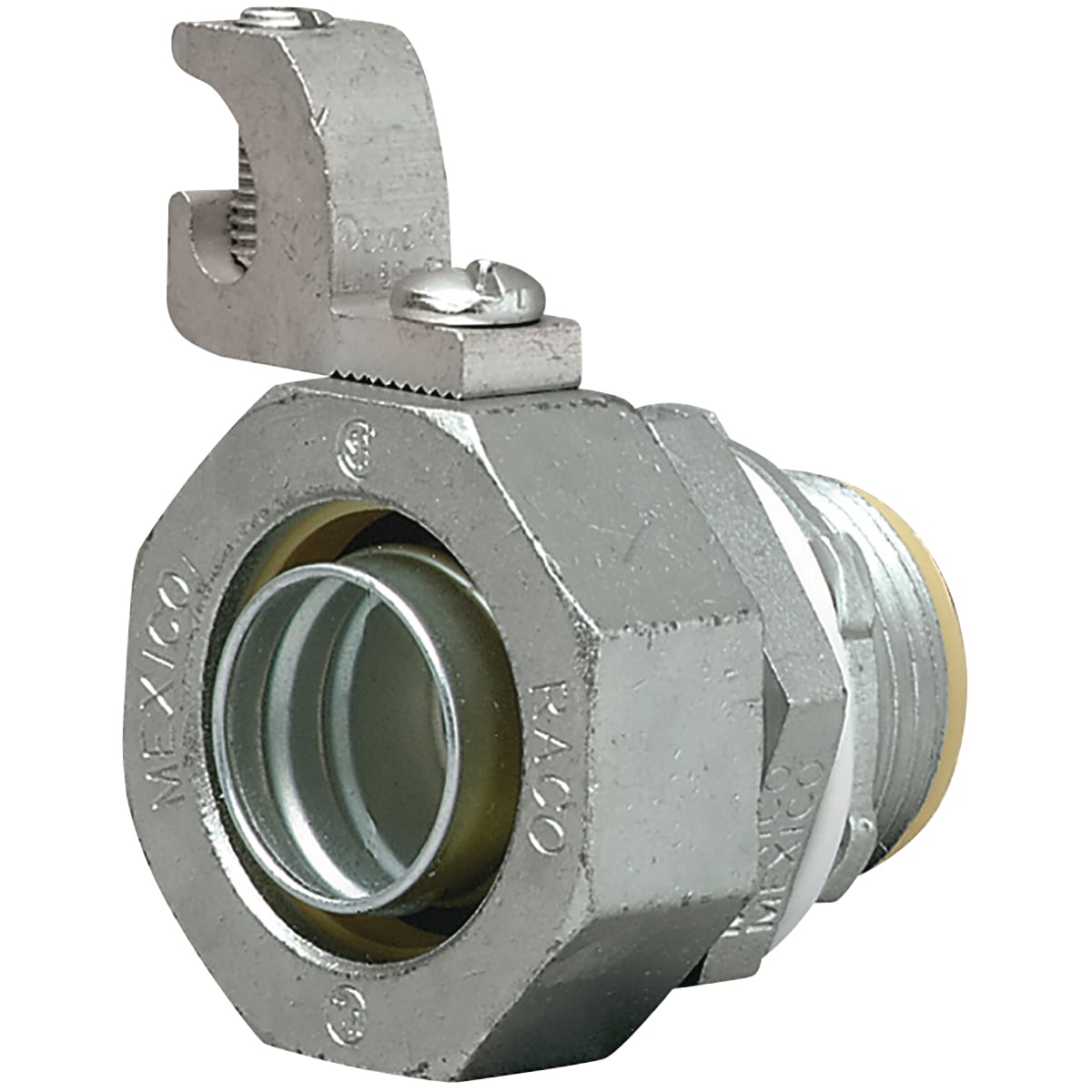3/4 IN Straight Liquidtight Connector Insulated Grounding Lug
