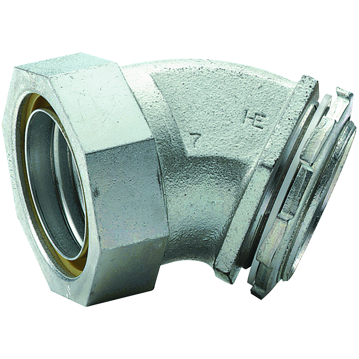 1 1/2" 45 Liquidtight Connector Non-Insulated