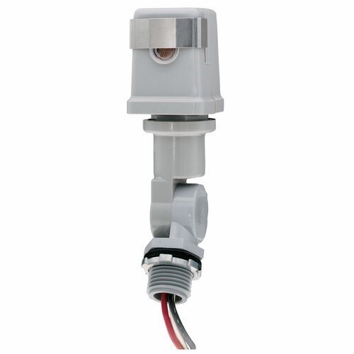 The 480V 50/60Hz 7200W "T" SWIVEL MOUNTING The K4200 Series Photo Controls feature stern and swivel mounting, with thermal-type controls. Thermal-type photo controls, which are available in single or multi-voltage models, provide dusk-to-dawn lighting control and a delay action, which eliminates loads switching OFF due to car headlights, and lightning. The thermal-type controls feature a cadmium sulfide photocell and a sonic-welded polycarbonate case and lens to seal out moisture. The design utilizes a dual temperature compensating bi-metal and composite resistor for reliable long life operation over ambient temperature extremes.