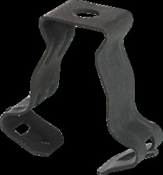 Closed Conduit Clip, Fits 1" Conduit, 1/4" Mounting Hole, Squeeze Closed to Engage Locking Tab, Spring Steel