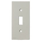 Hubbell Wiring Device Kellems, Device Plates and Accessories, Faceplate,KP Series, 1-Gang, Toggle Opening, Office White