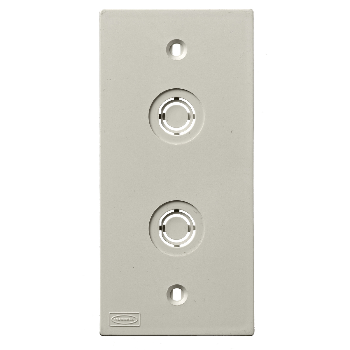 KP Faceplate 1-Gang, Dual Coax Opening